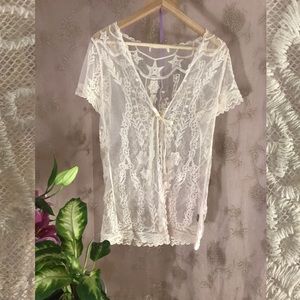 Sheer lace cover up